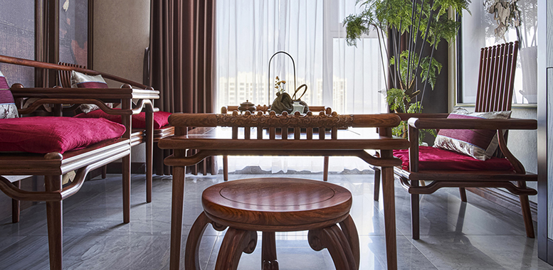 杭州别墅装修设计：中式风格家具的现代演绎！