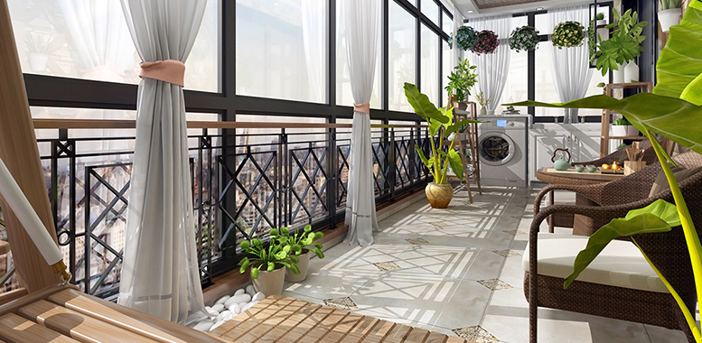 休闲阳台设计，让你的家居生活更美好！杭州别墅装修
