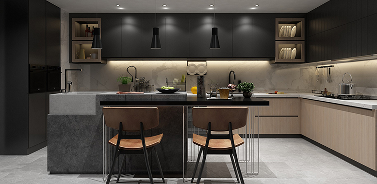 杭州别墅装修中，温暖的厨房空间应该如何设计？