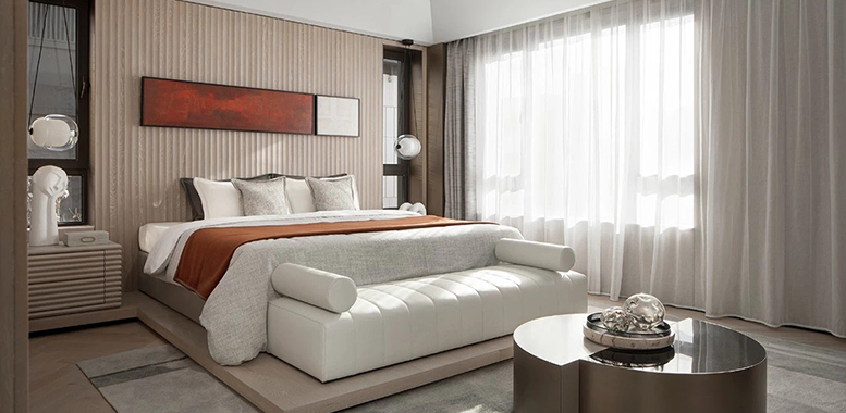 新中式风格的别墅卧室装修有哪些要点和注意事项？